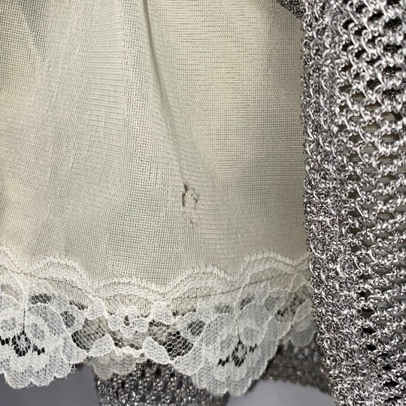 Damianou Vintage Metallic Formal Sleeveless Maxi Dress size Small EUC - Picture 8 of 8